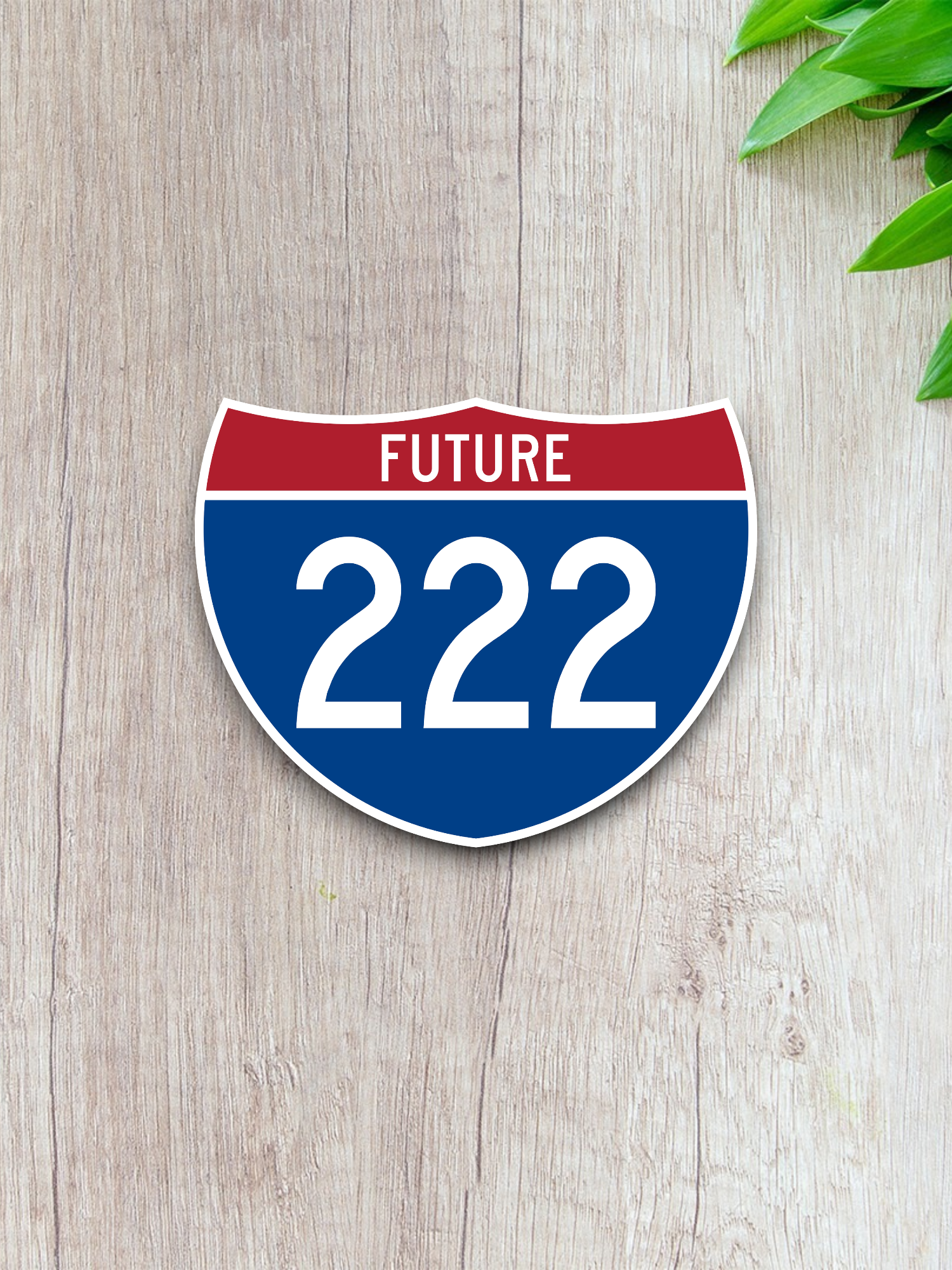 Interstate I-222 (Future) Road Sign Sticker