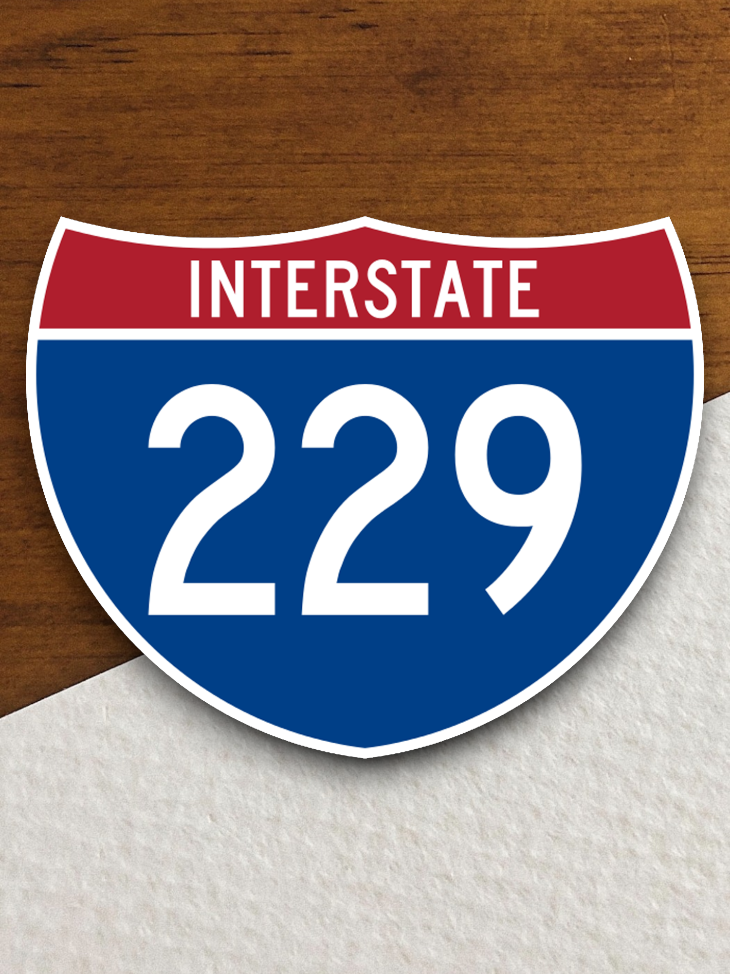 Interstate I-229 Road Sign Sticker
