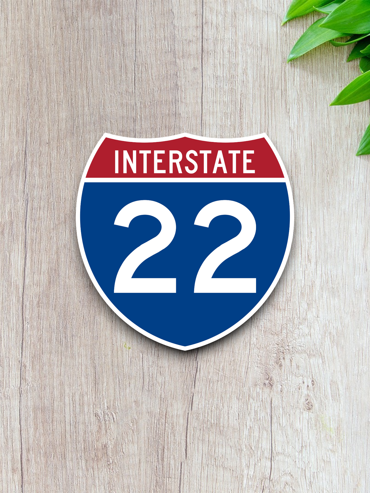 Interstate I-22 - Road Sign Sticker