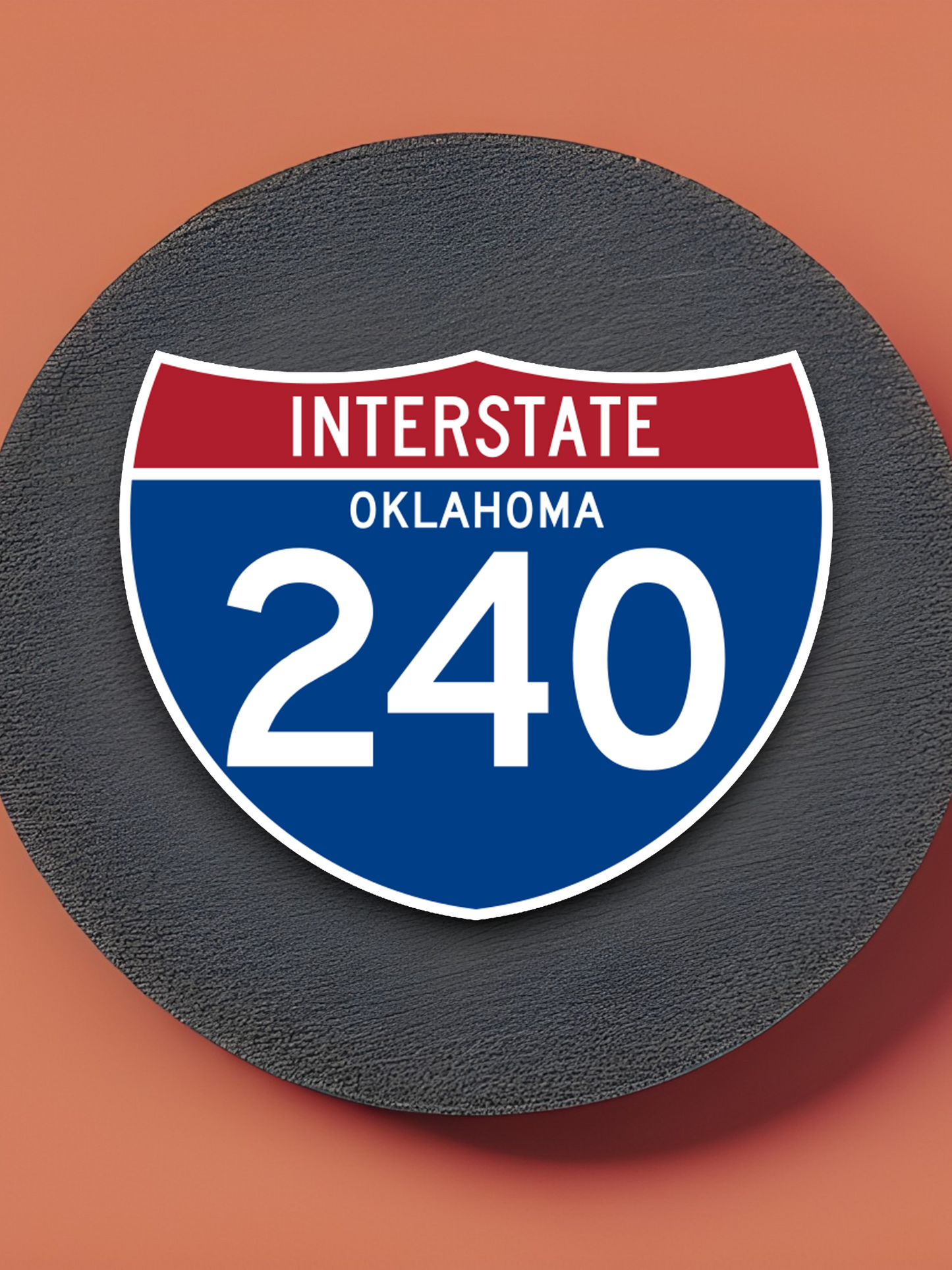 Interstate I-240 Oklahoma Road Sign Sticker