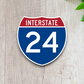 Interstate I-24 Sticker