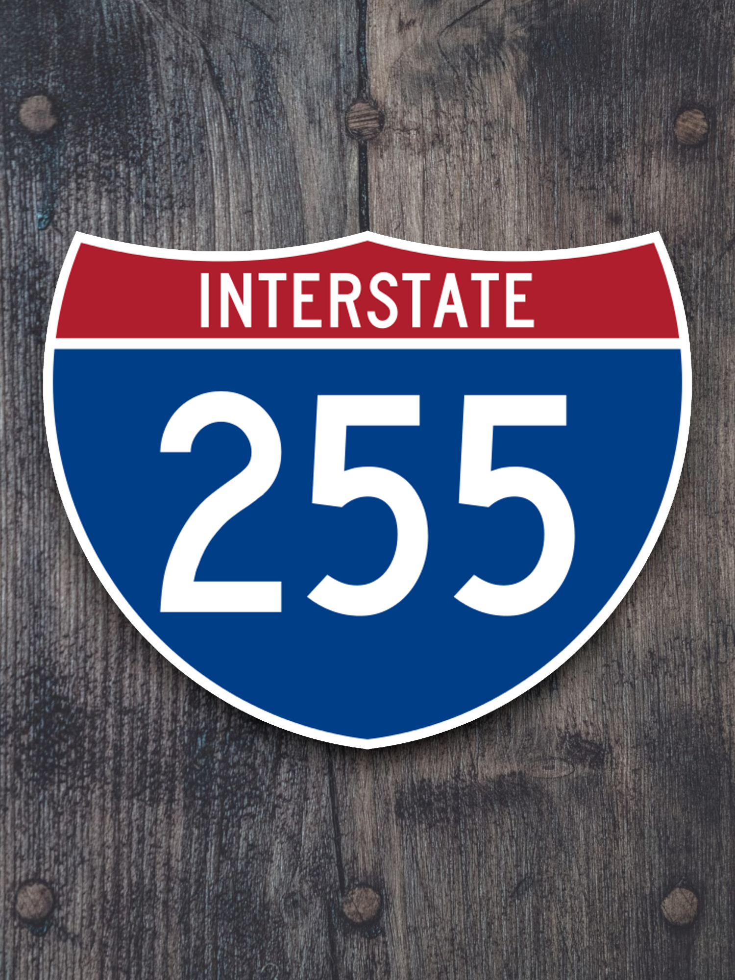 Interstate I-255 Road Sign Sticker