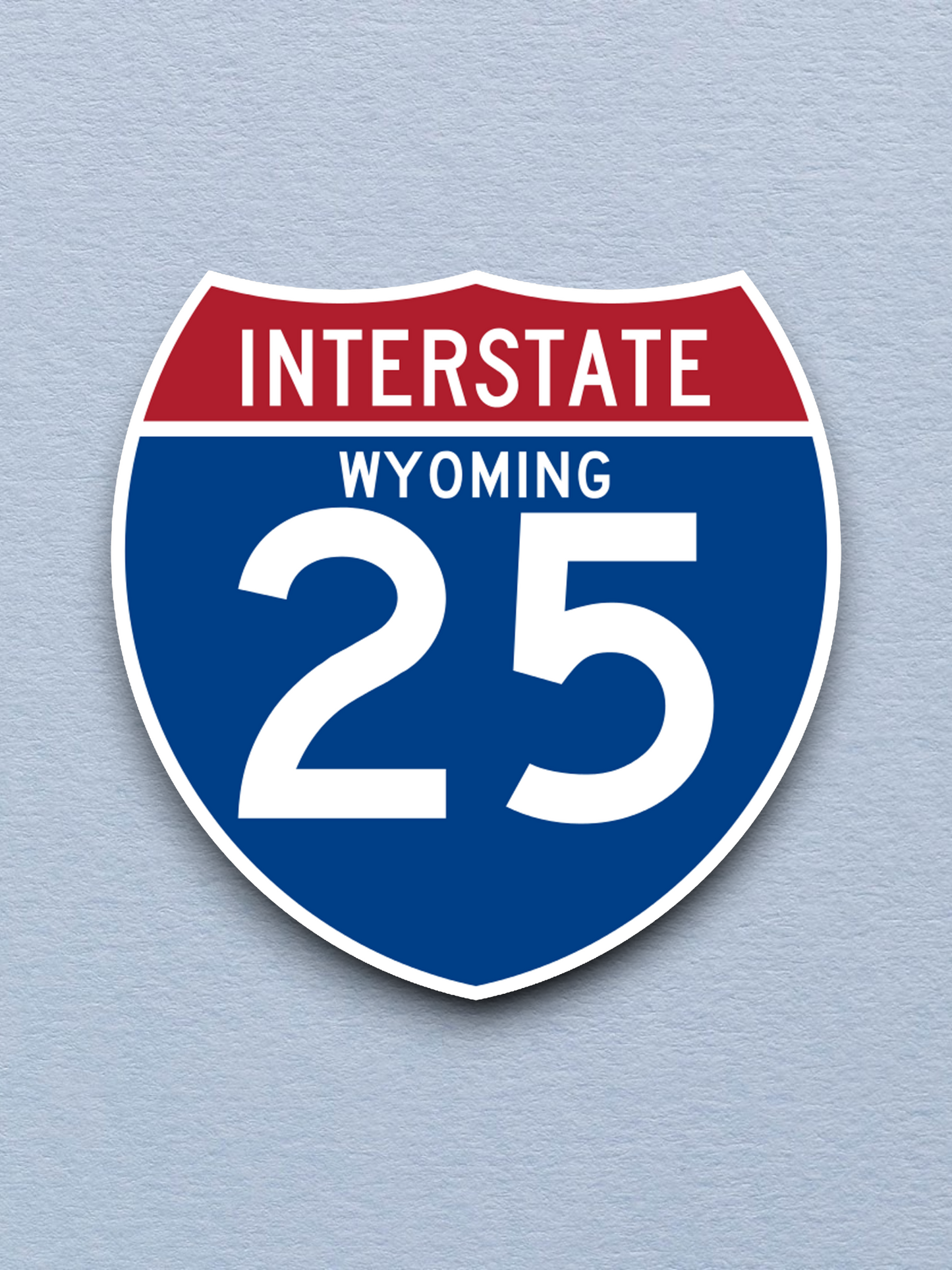Interstate I-25 Wyoming - Road Sign Sticker