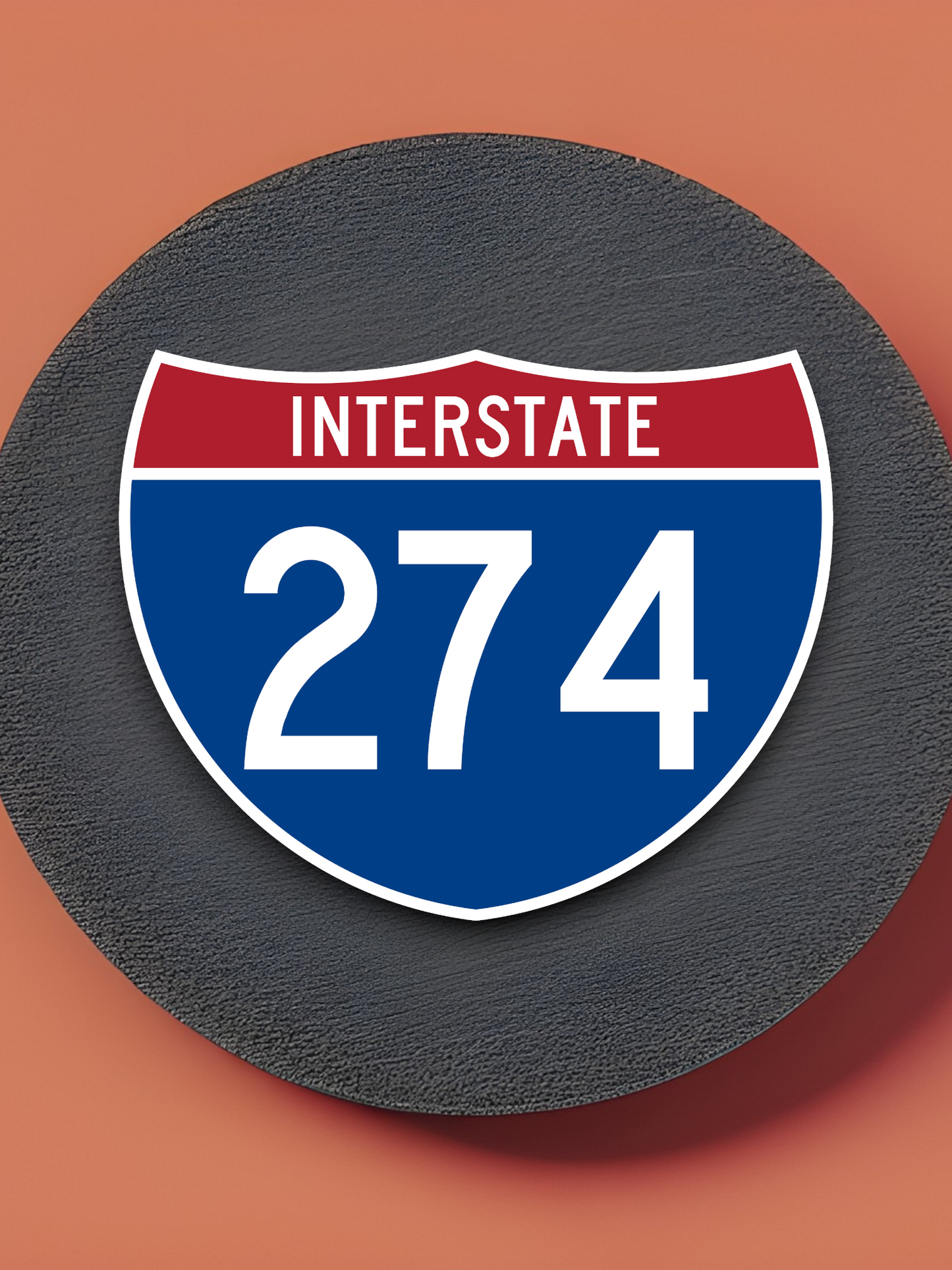 Interstate I-274 Road Sign Sticker