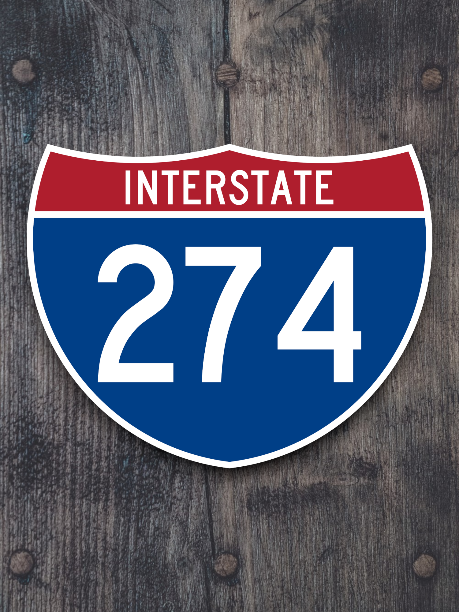Interstate I-274 Road Sign Sticker