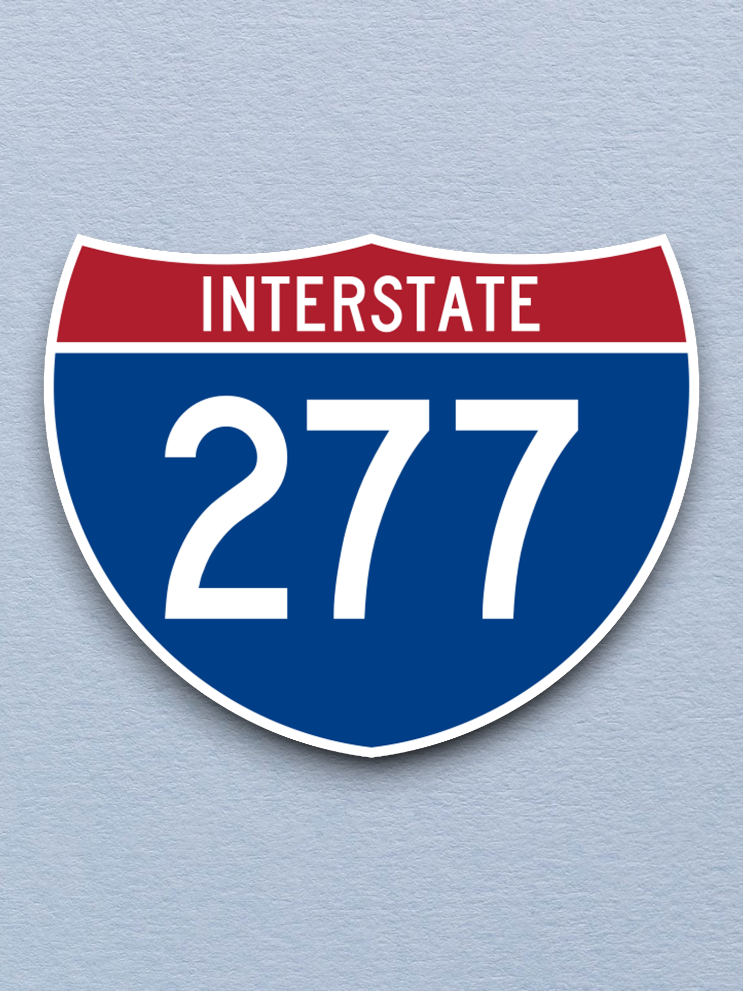 Interstate I-277 Road Sign Sticker