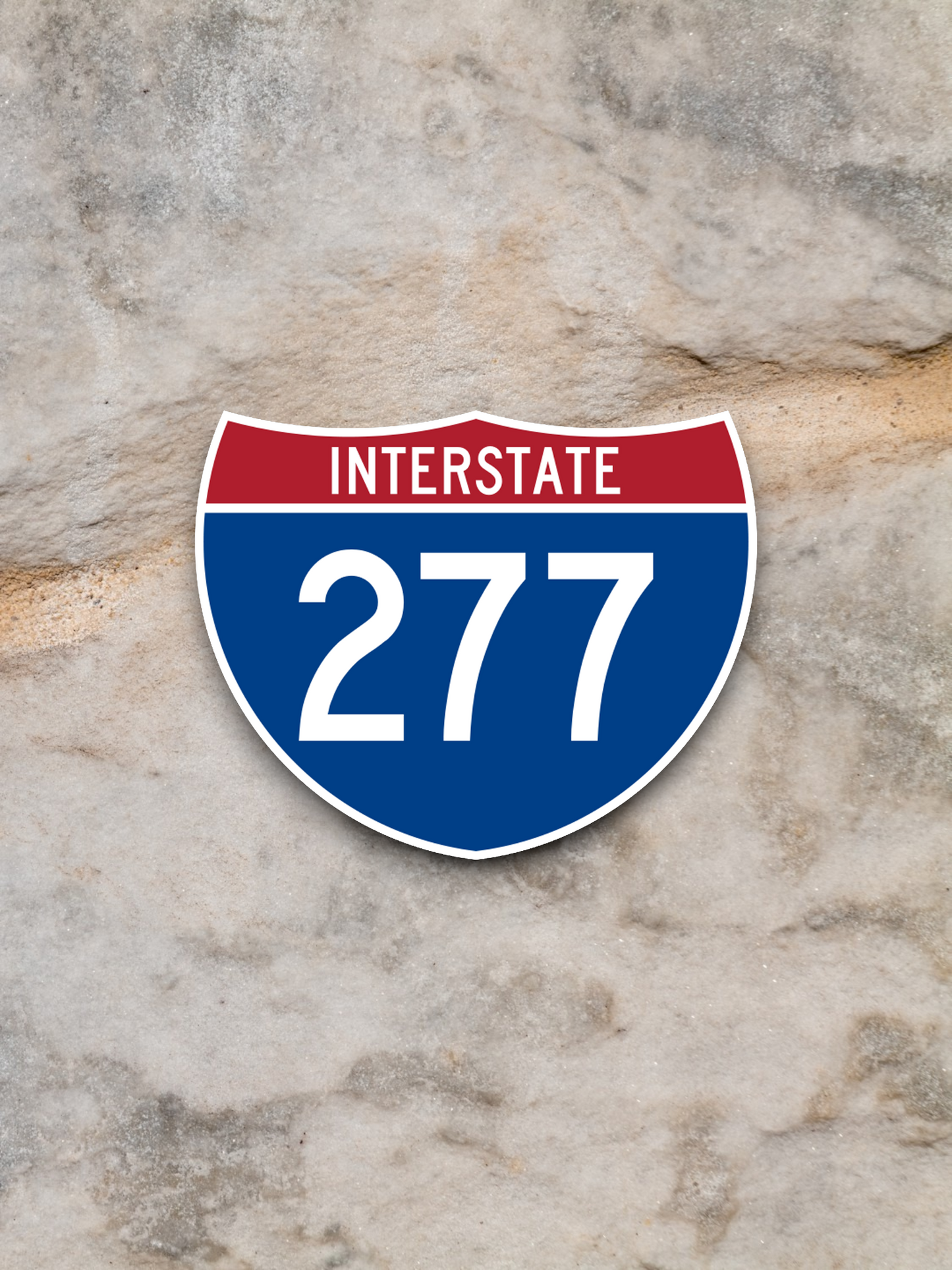 Interstate I-277 Road Sign Sticker
