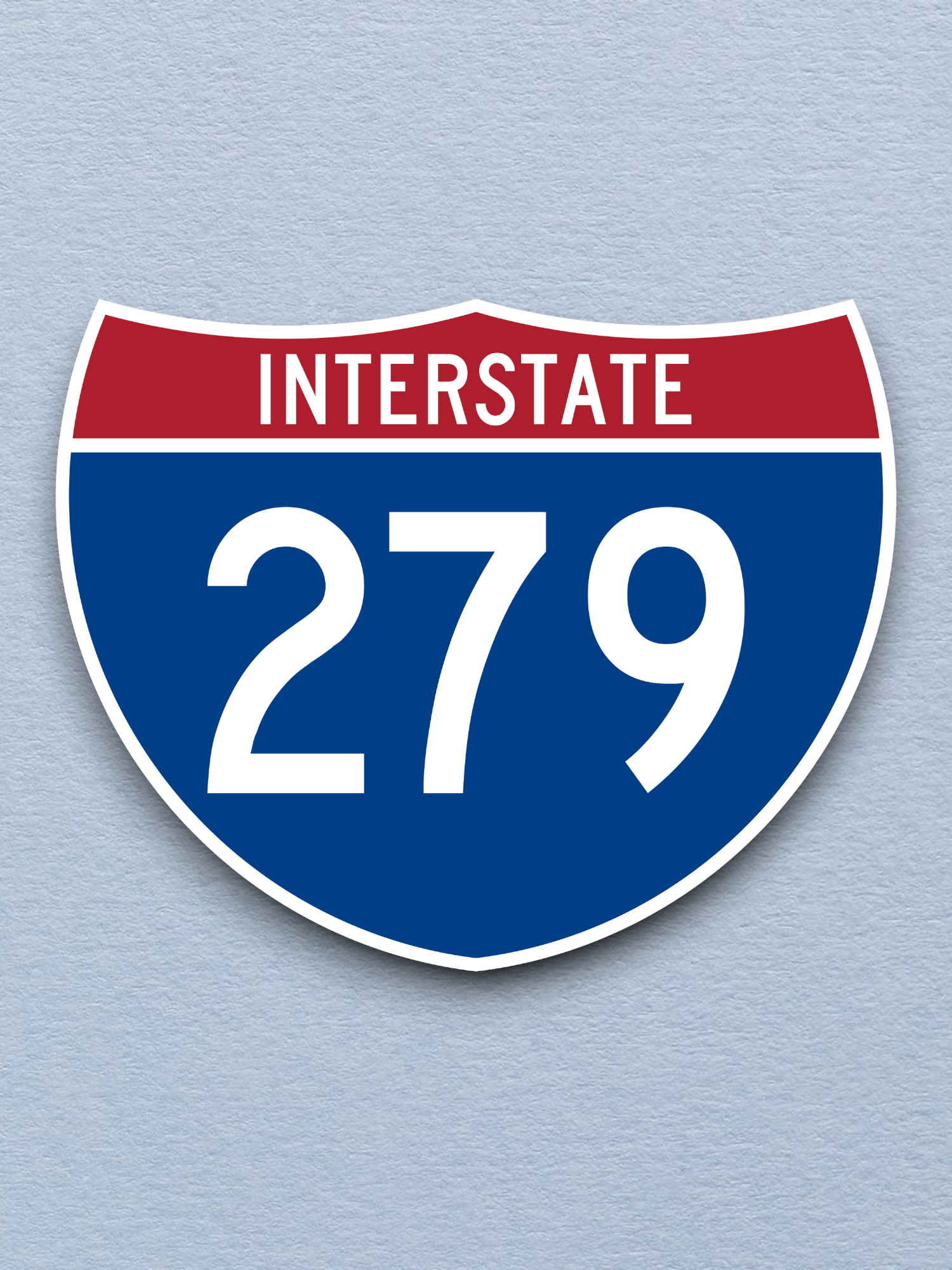 Interstate I-279 Road Sign Sticker
