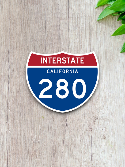 Interstate I-280 California Road Sign Sticker