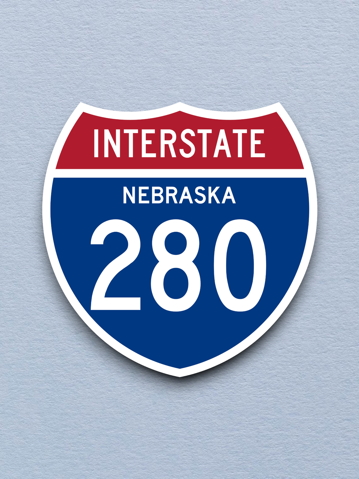 Interstate I-280 Nebraska Road Sign Sticker