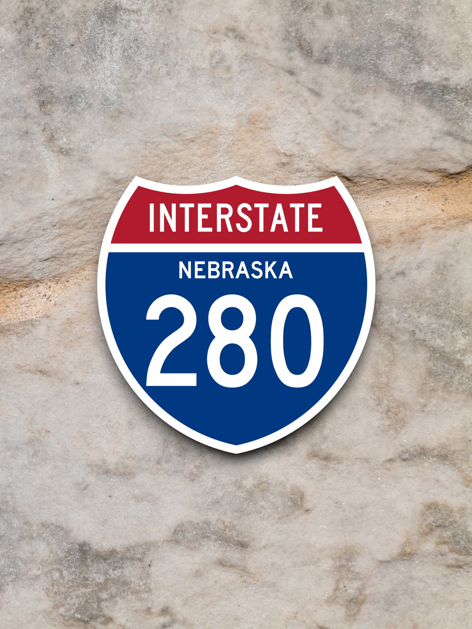 Interstate I-280 Nebraska Road Sign Sticker