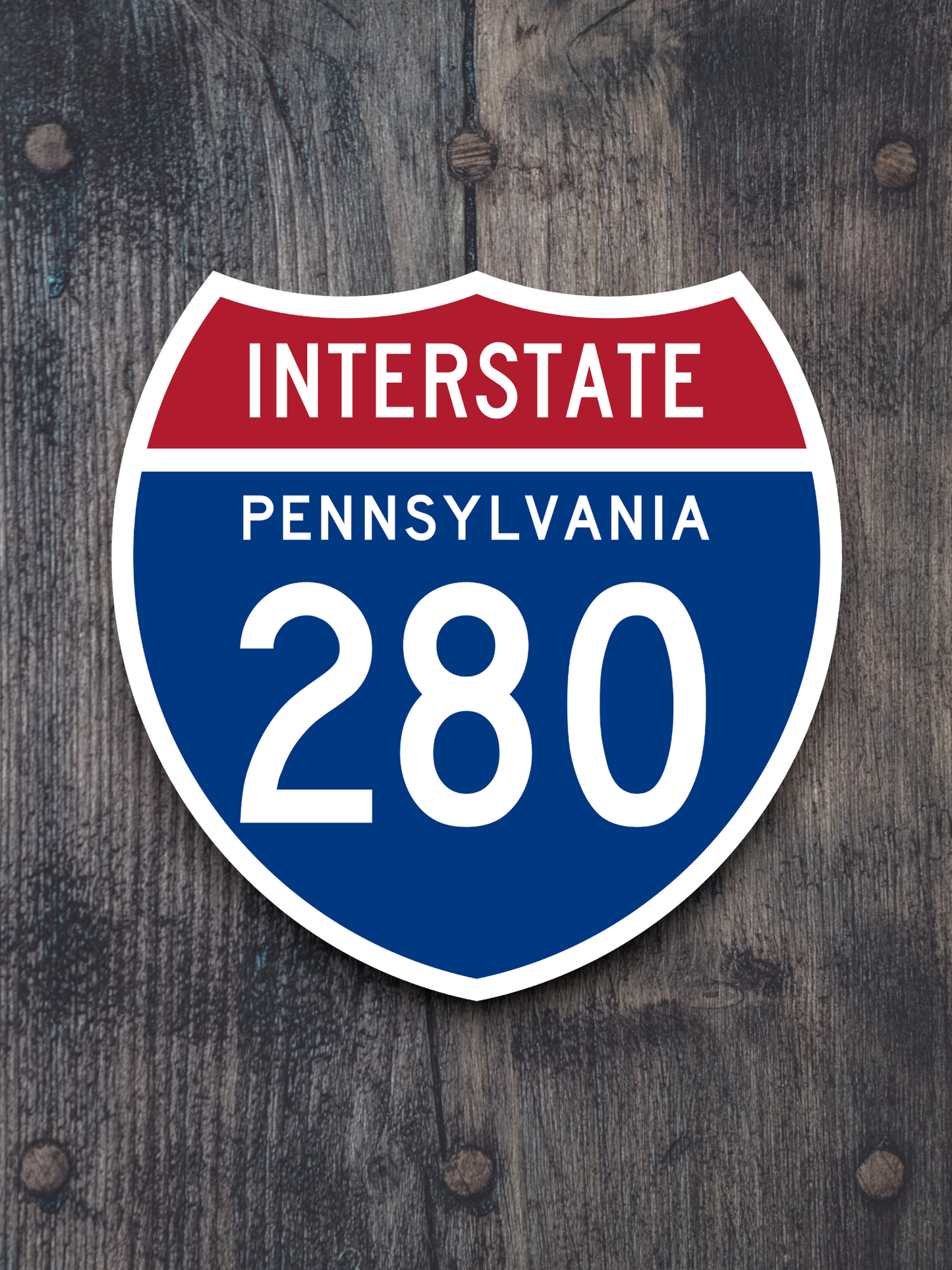 Interstate I-280 Pennsylvania Road Sign Sticker
