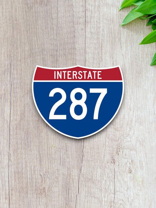 Interstate I-287 Road Sign Sticker