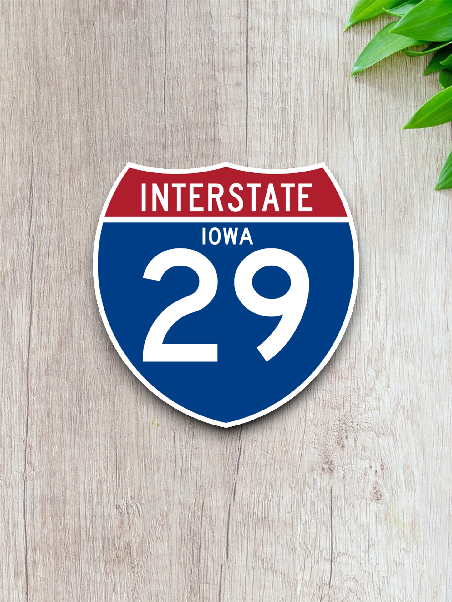 Interstate I-29 Iowa - Road Sign Sticker