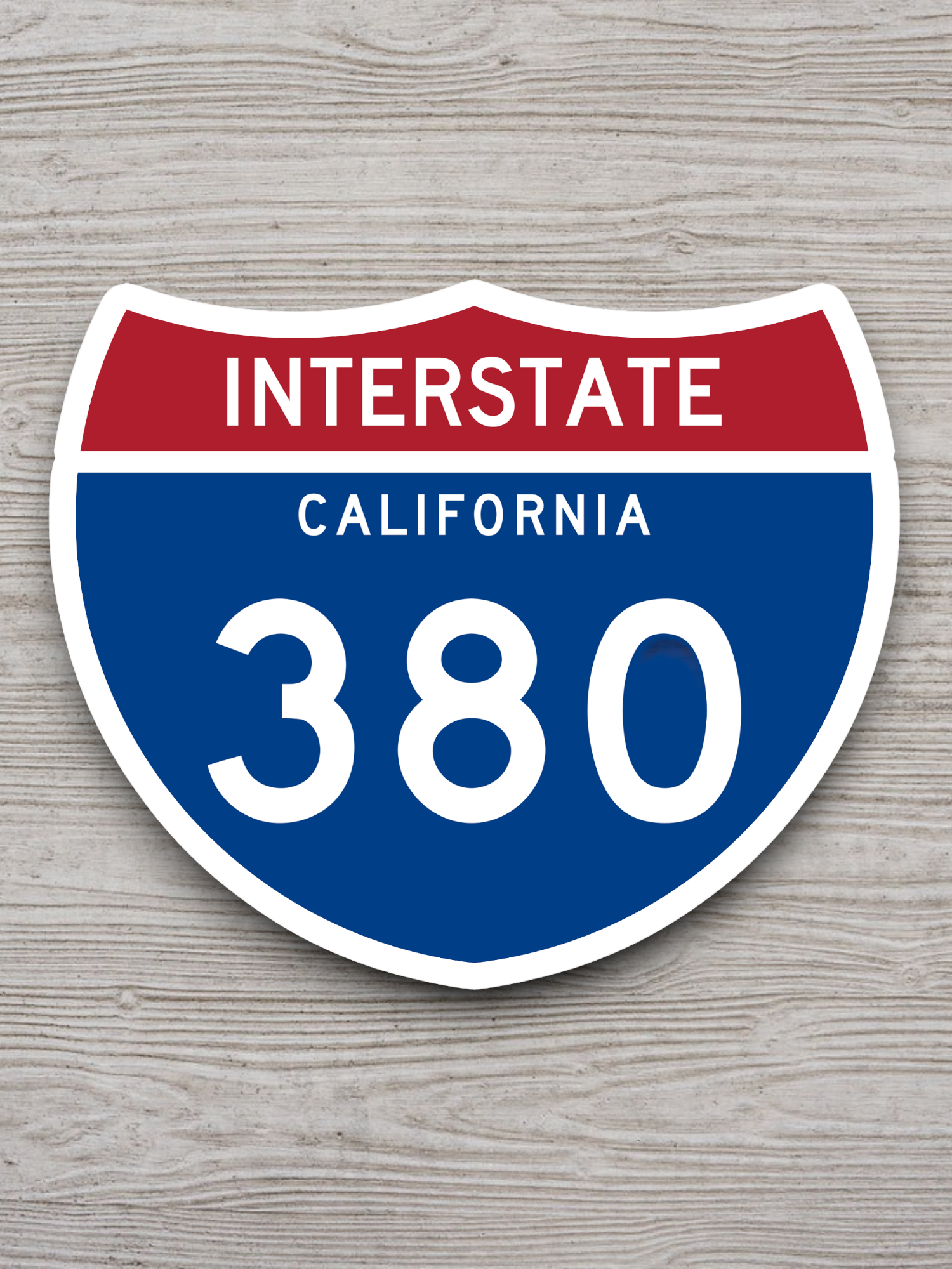 Interstate I-380 California Sticker