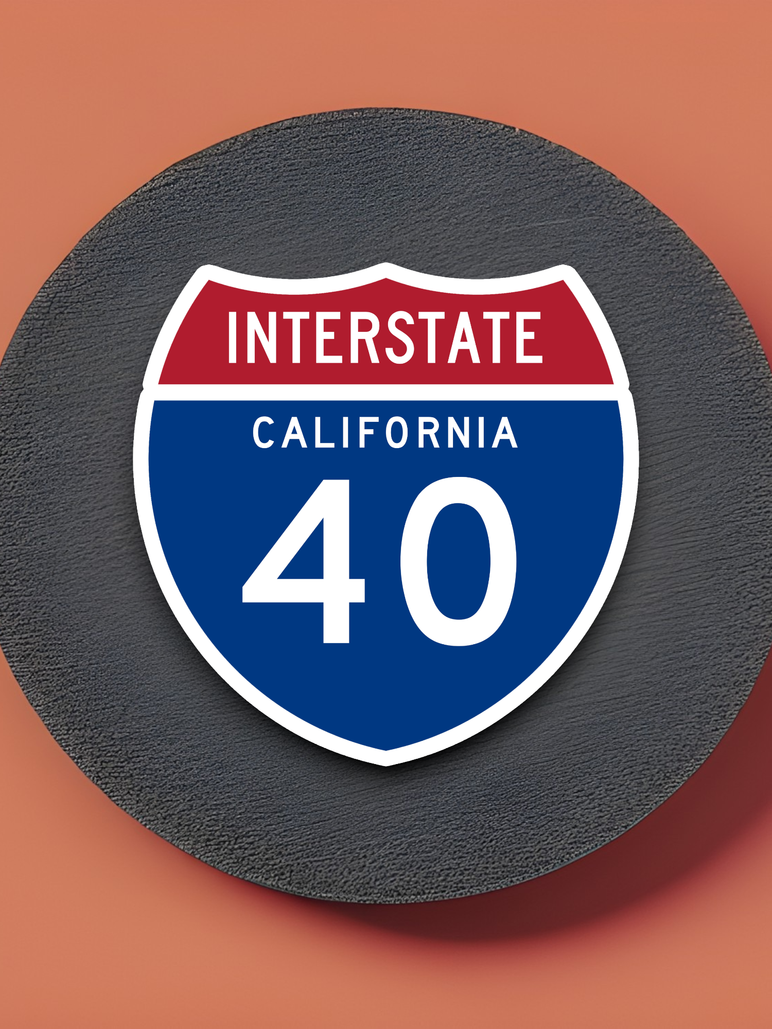 Interstate I-40 California Sticker