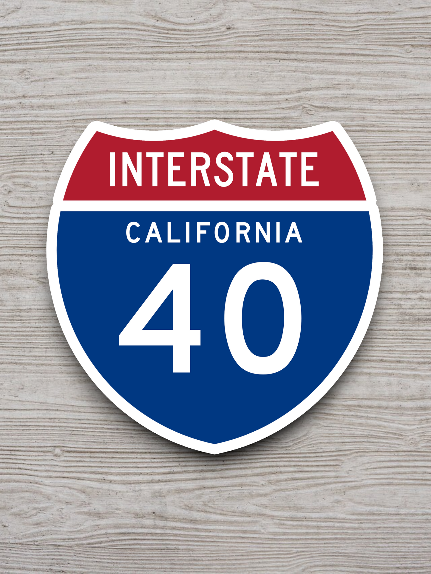 Interstate I-40 California Sticker