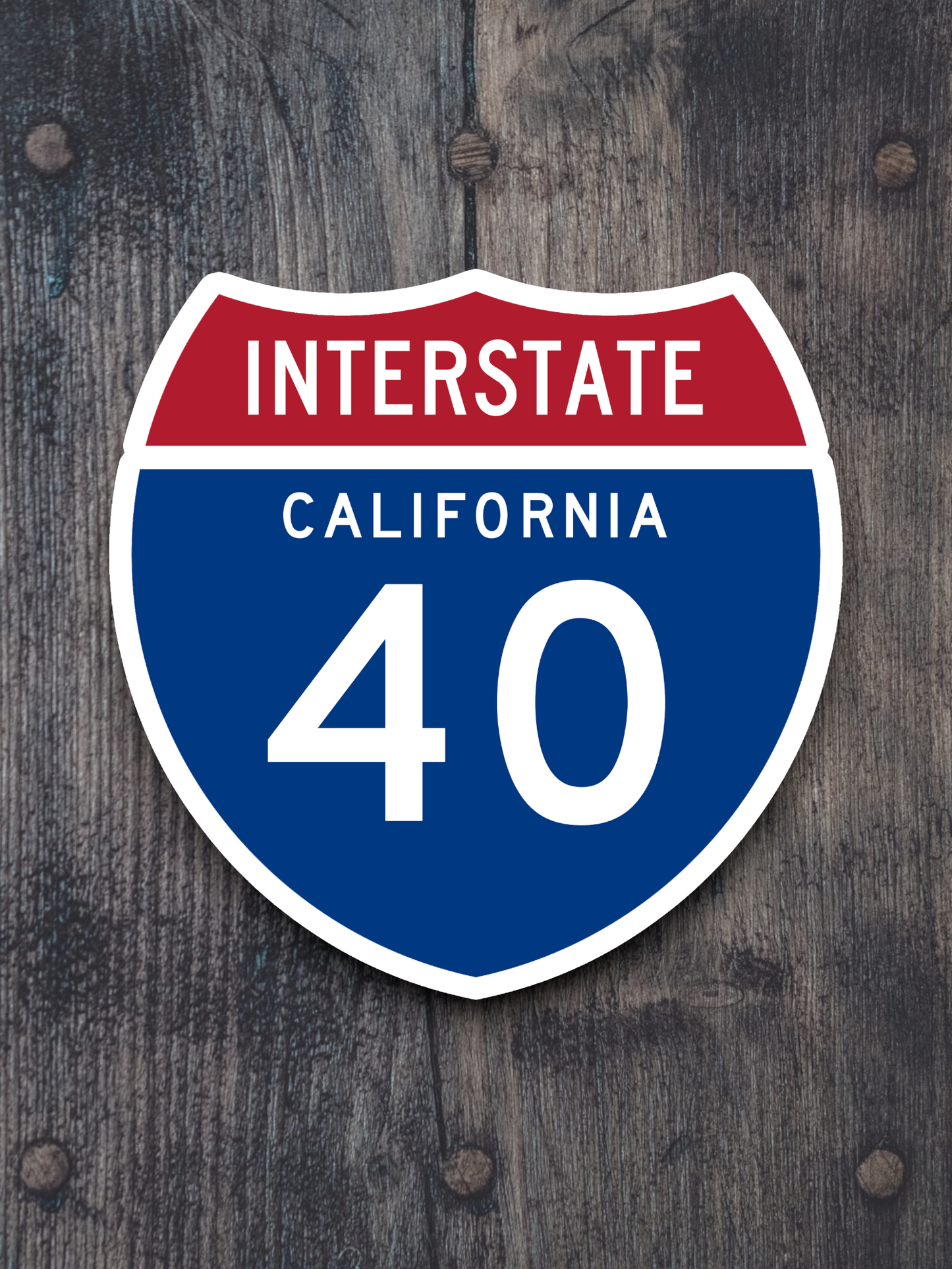 Interstate I-40 California Sticker