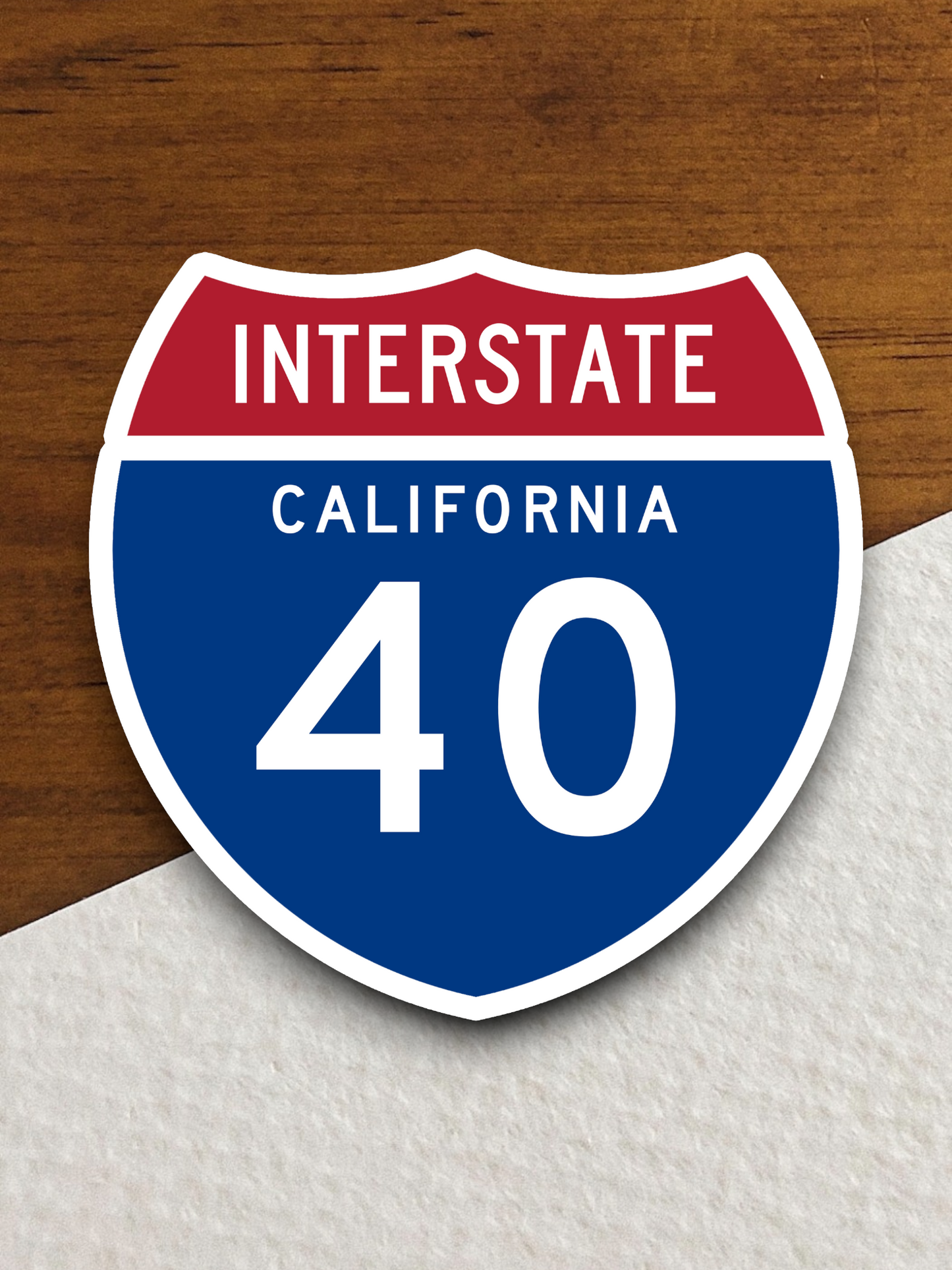 Interstate I-40 California Sticker