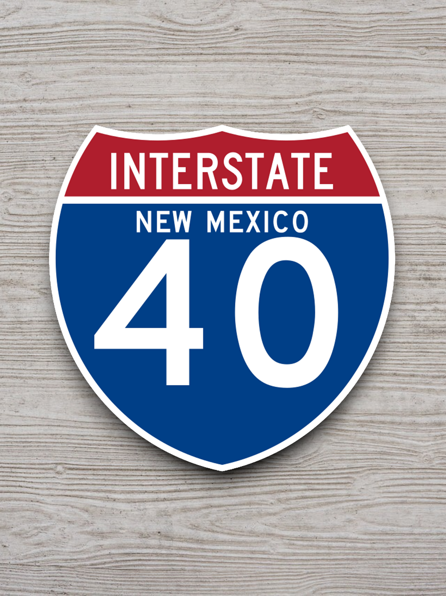 Interstate I-40 New Mexico - Road Sign Sticker
