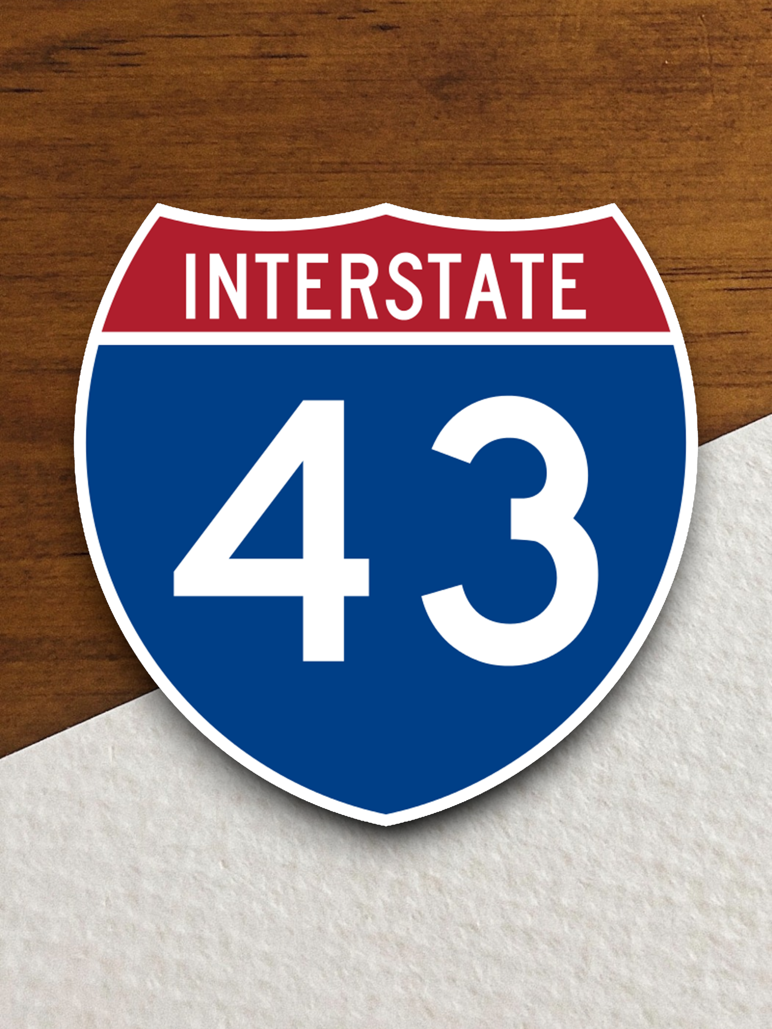 Interstate I-43 Sticker