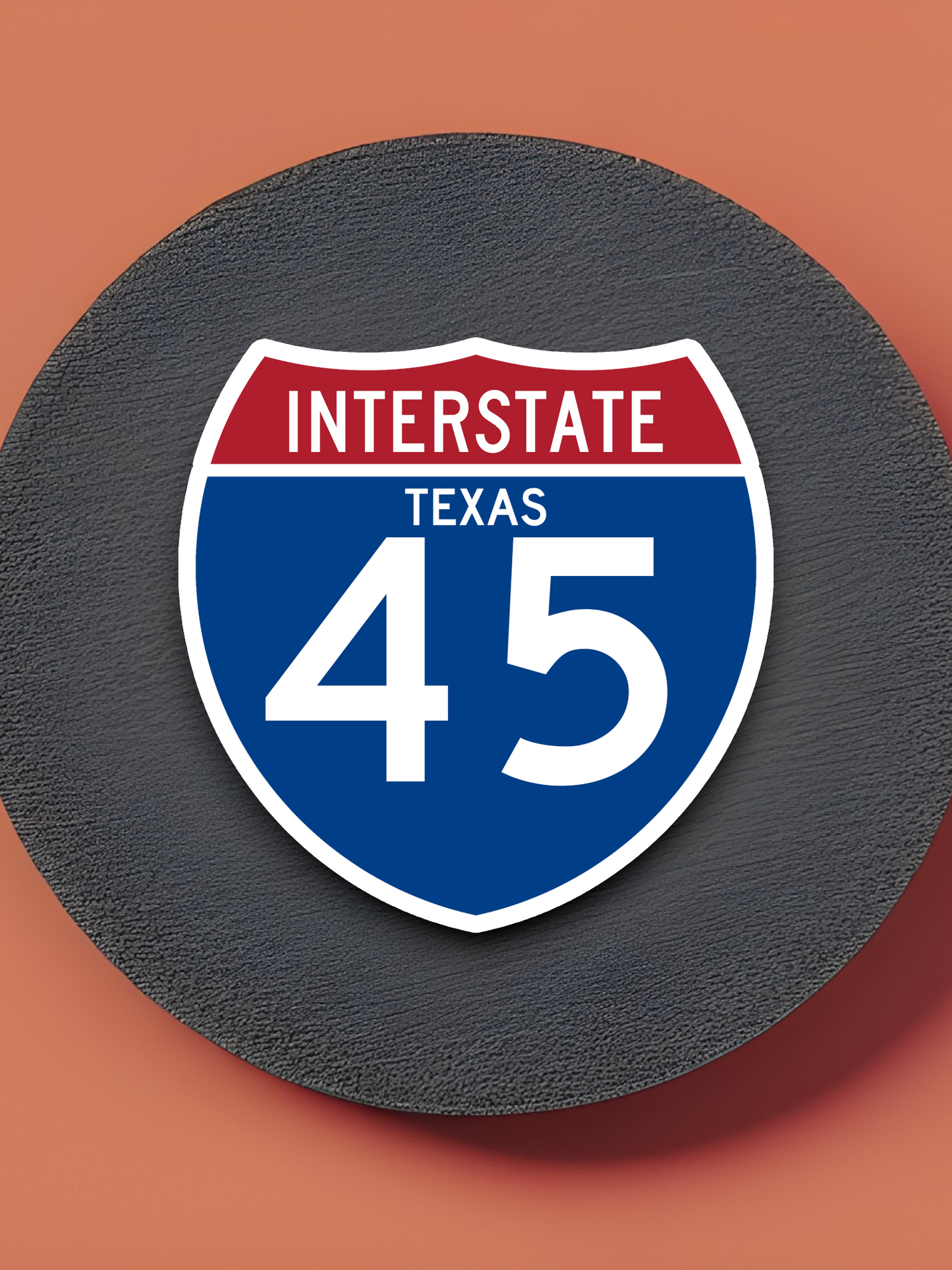 Interstate I-45 Texas Sticker