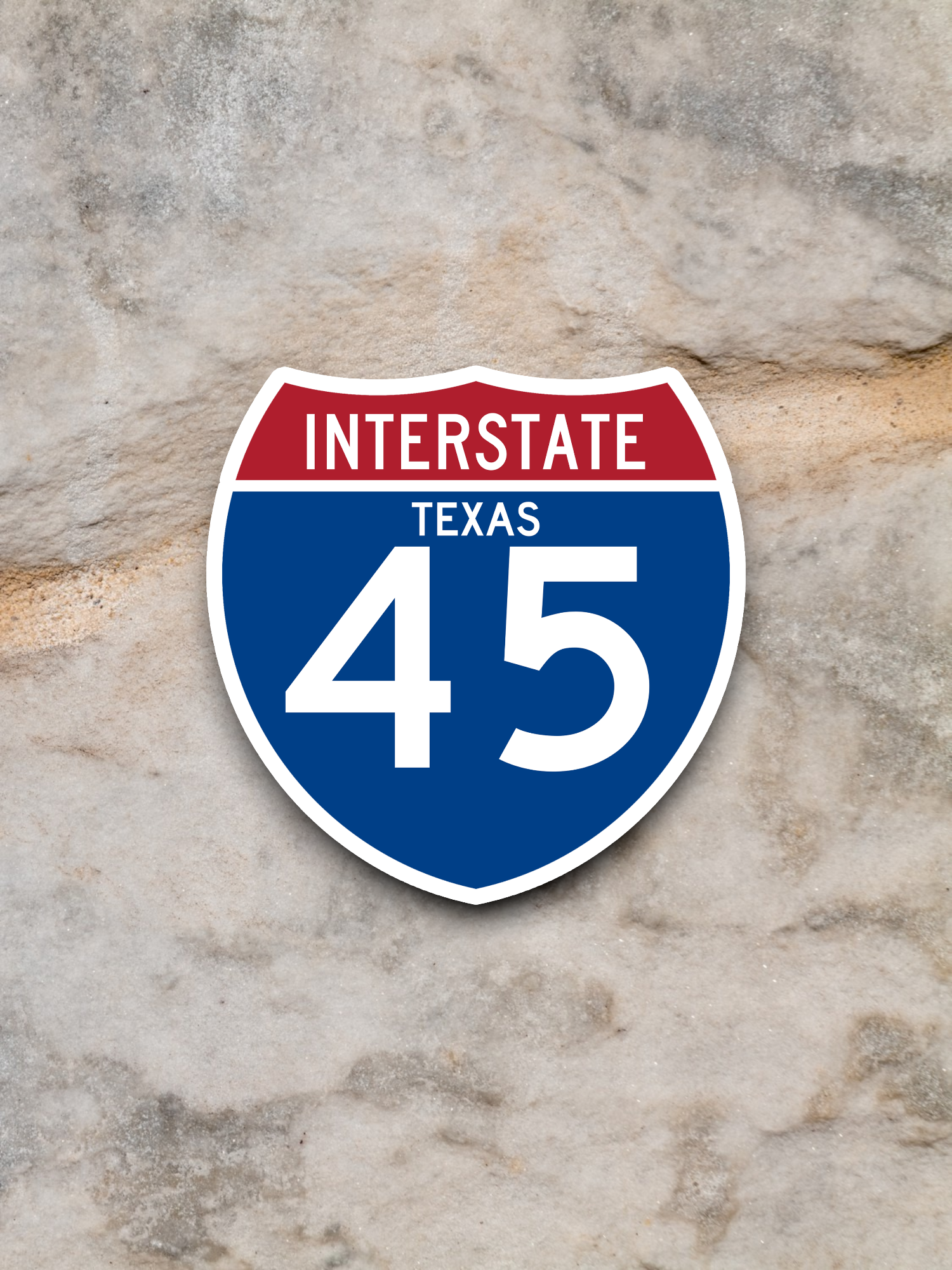 Interstate I-45 Texas Sticker