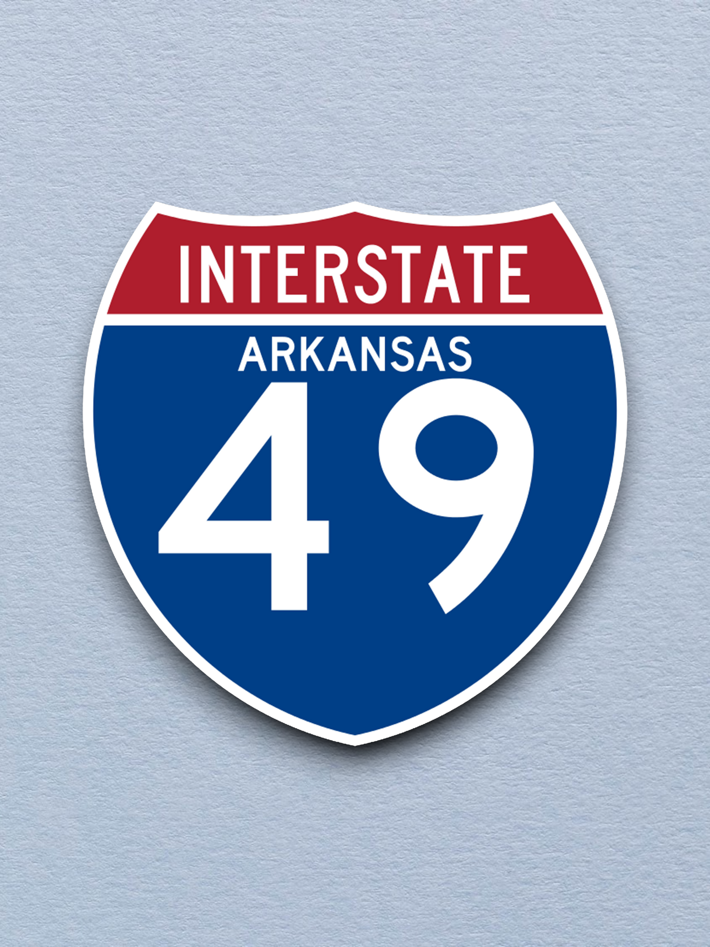 Interstate I-49 Arkansas - Road Sign Sticker