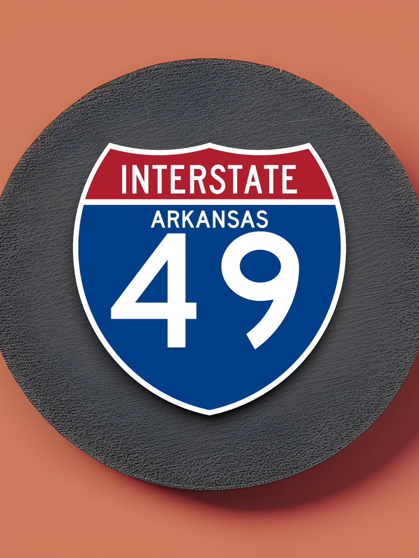 Interstate I-49 Arkansas - Road Sign Sticker
