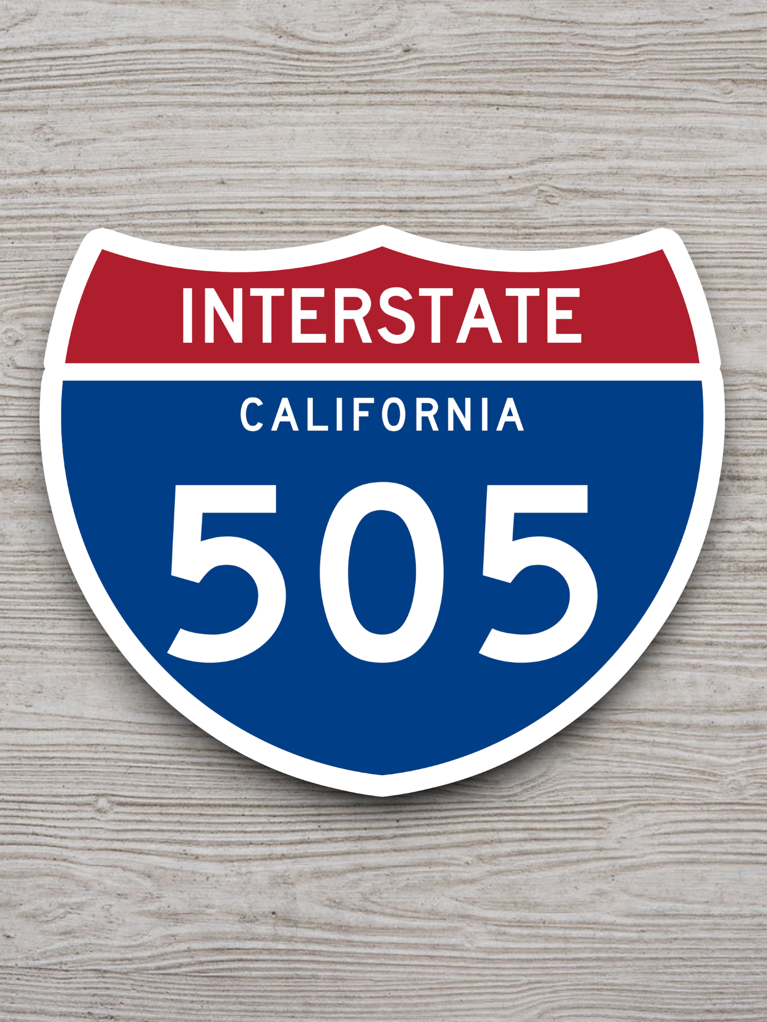 Interstate I-505 California Sticker