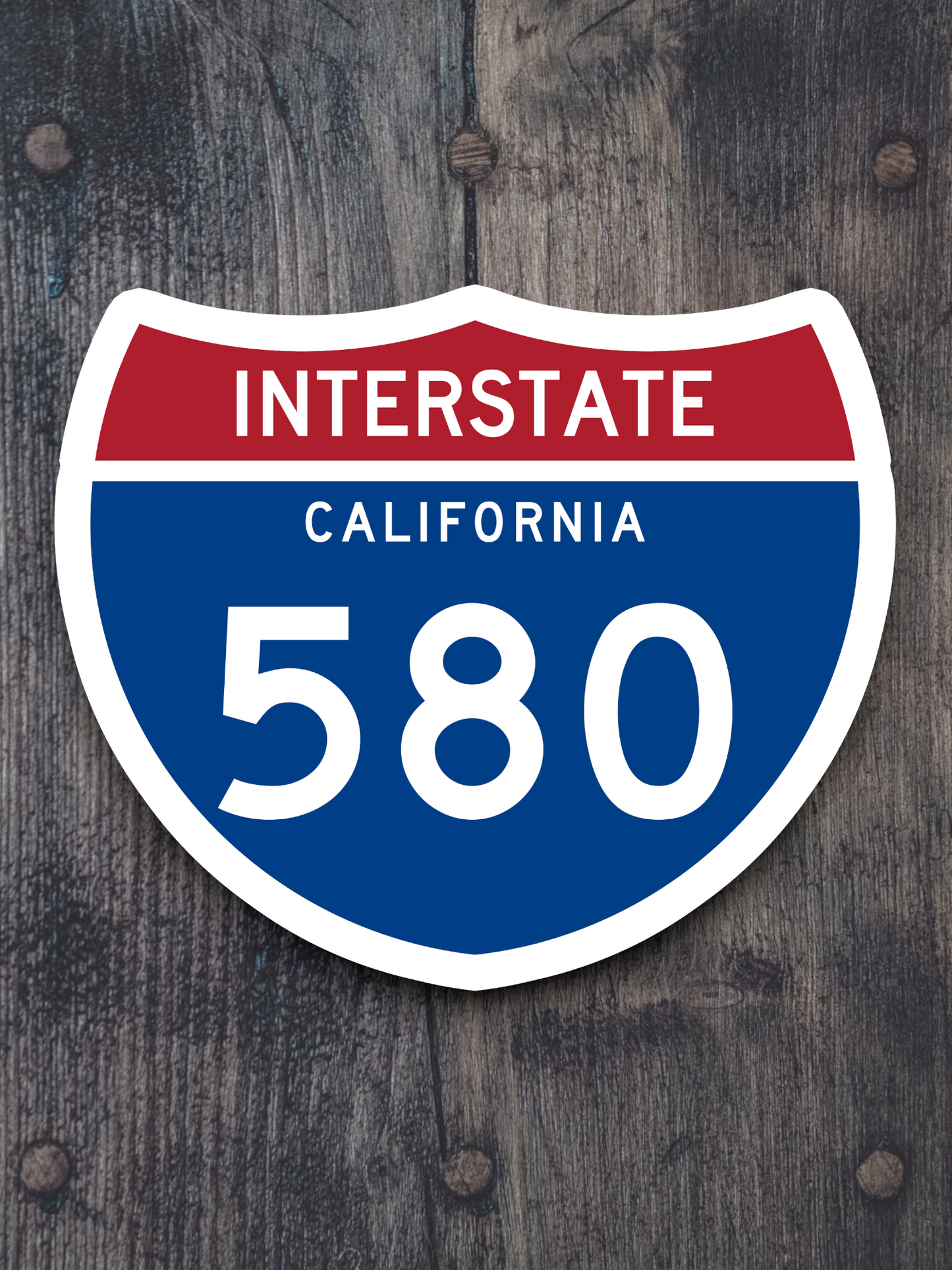 Interstate I-580 California Sticker
