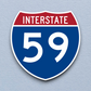 Interstate I-59 Sticker