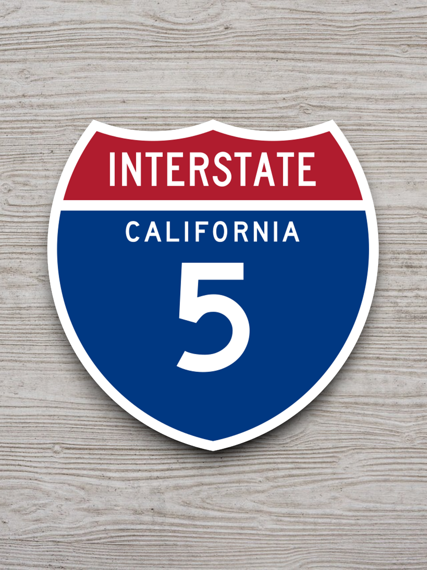 Interstate I-5 California - Road Sign Sticker