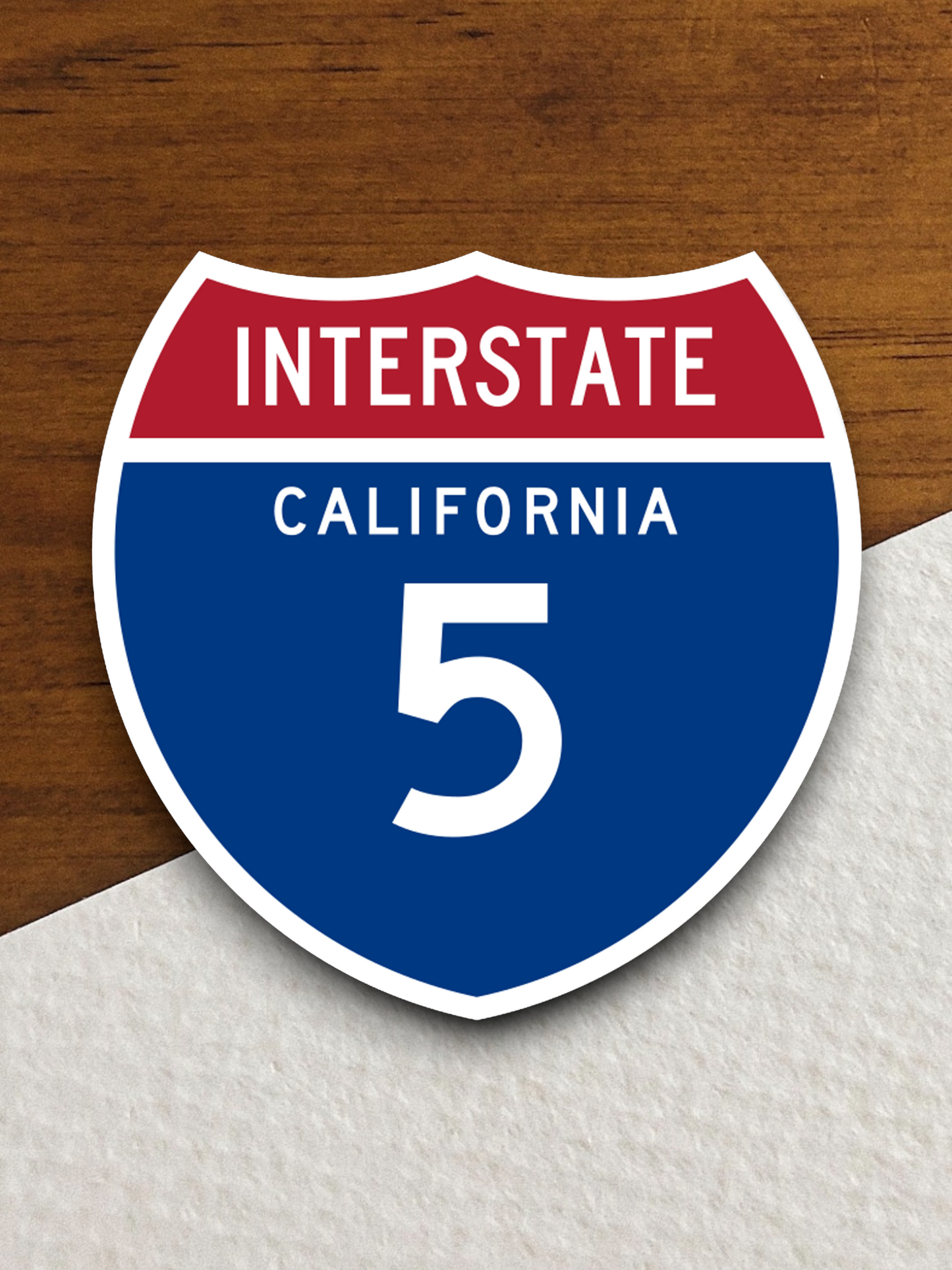 Interstate I-5 California - Road Sign Sticker