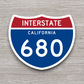 Interstate I-680 California Sticker