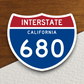 Interstate I-680 California Sticker
