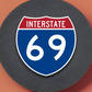 Interstate I-69 Sticker