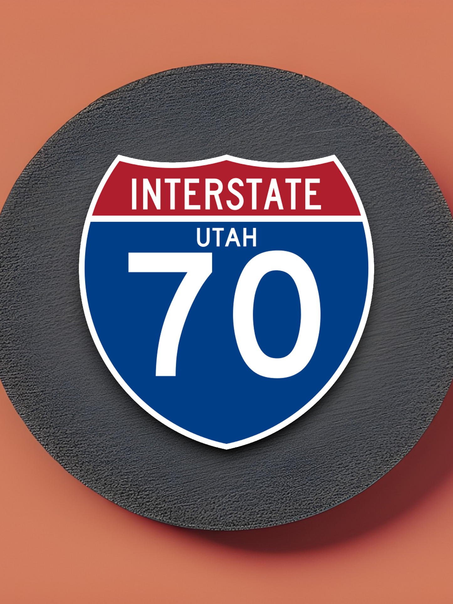 Interstate I-70 Utah - Road Sign Sticker