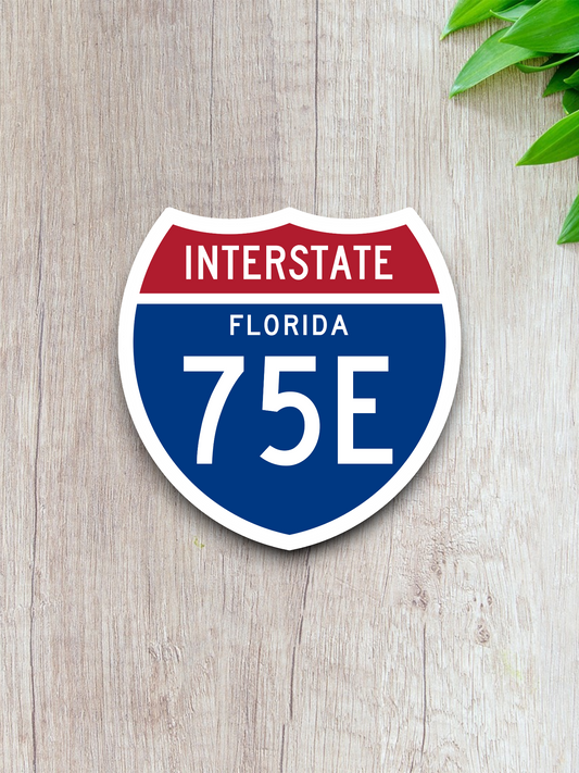 Interstate I-75E Florida - Road Sign Sticker