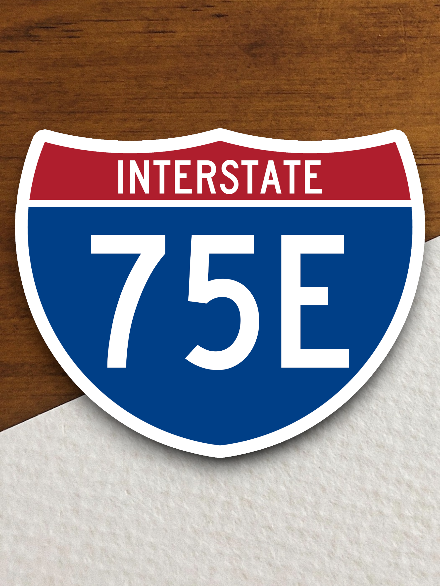 Interstate I-75E - Road Sign Sticker