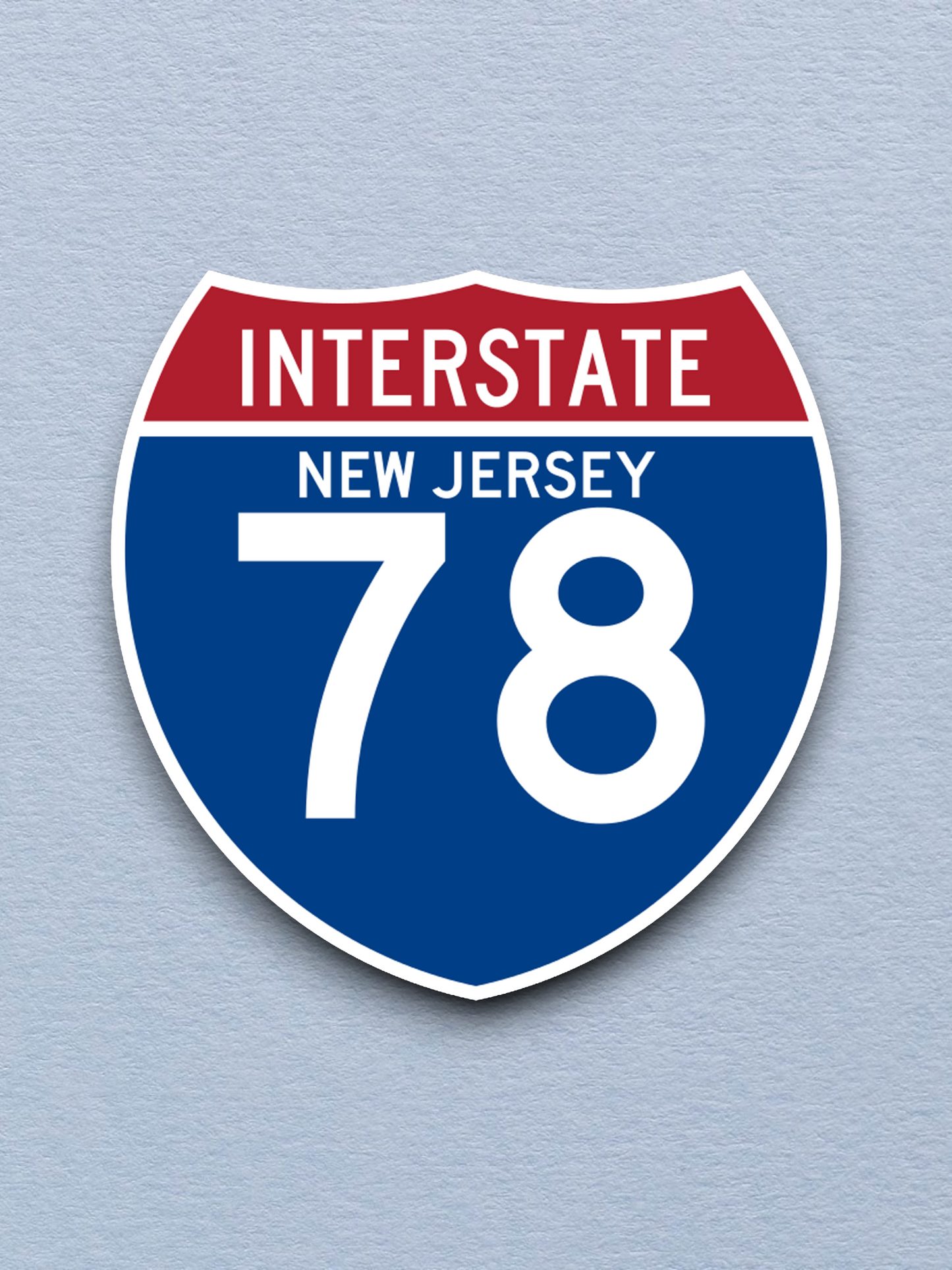 Interstate I-78 New Jersey - Road Sign Sticker