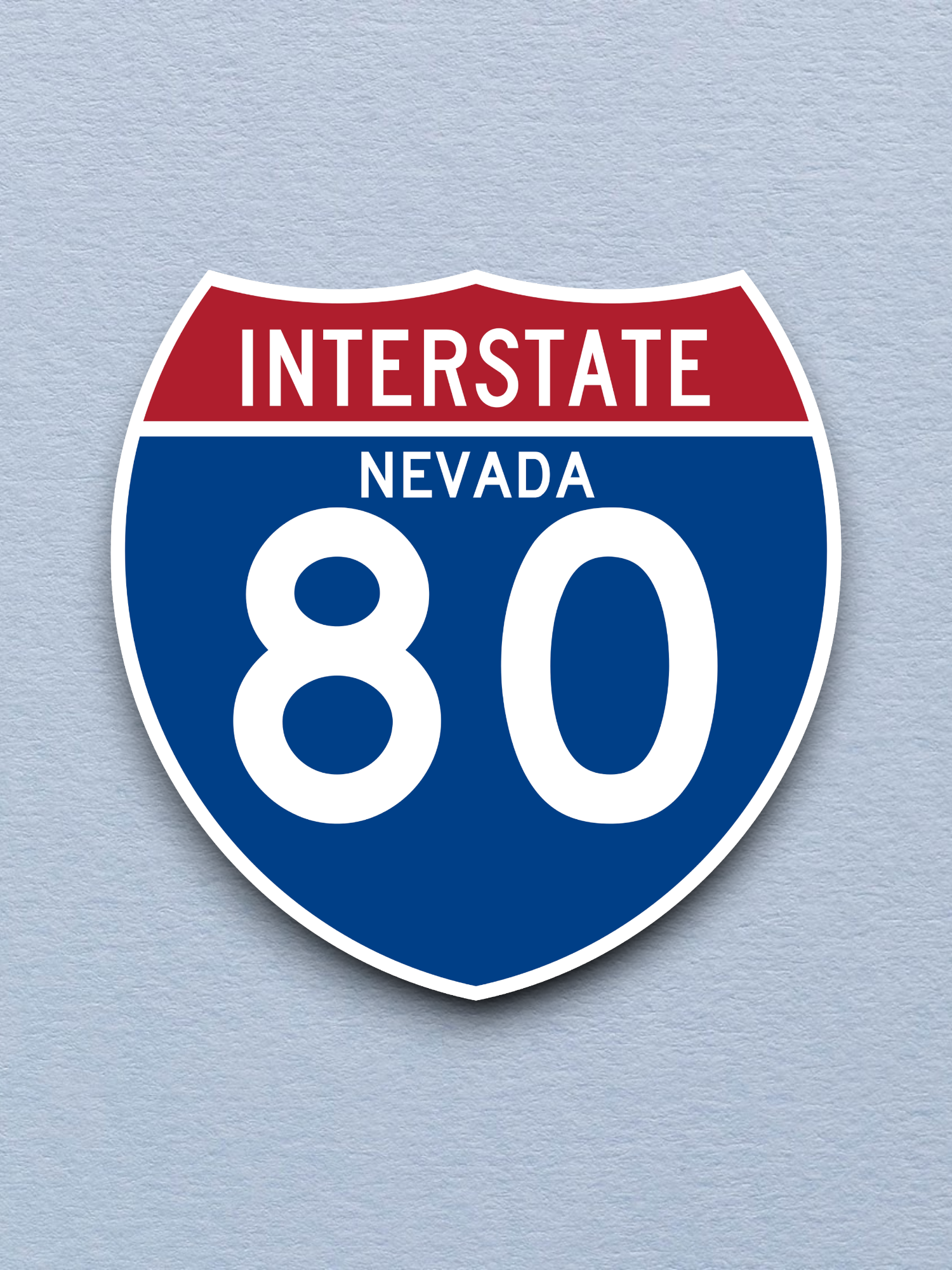 Interstate I-80 - Nevada - Road Sign Sticker