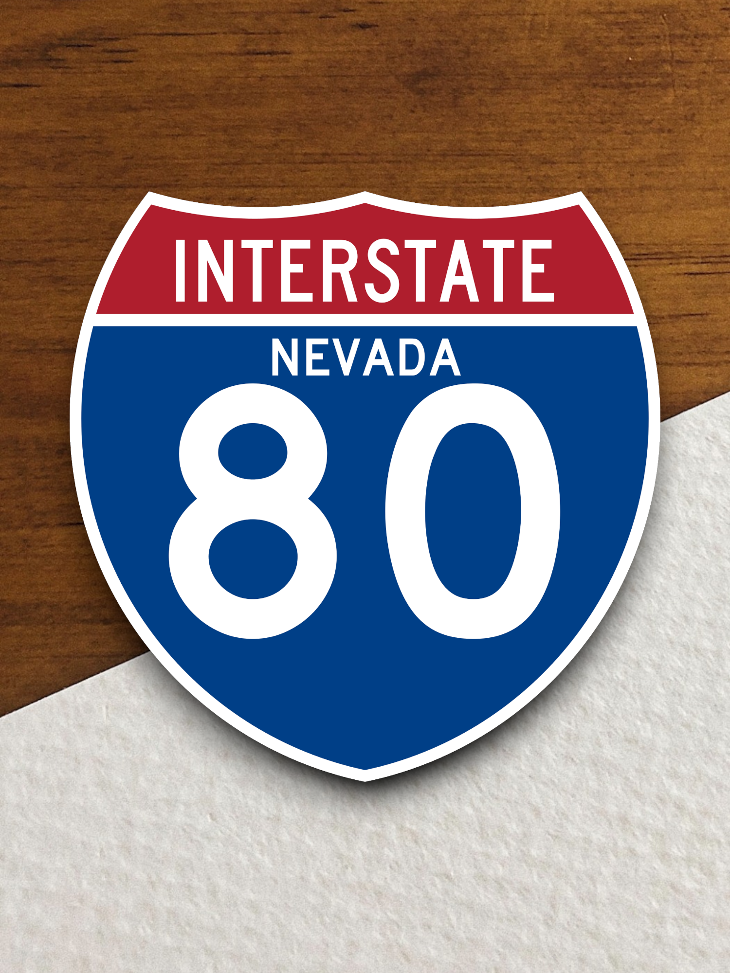 Interstate I-80 - Nevada - Road Sign Sticker