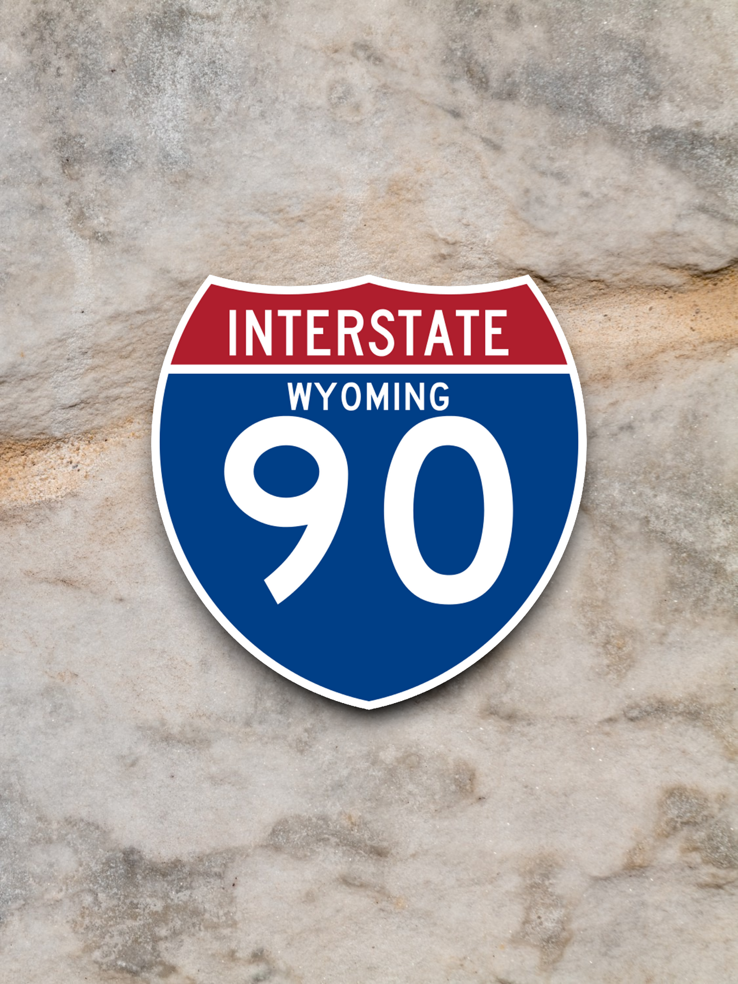 Interstate I-90 Wyoming Sticker