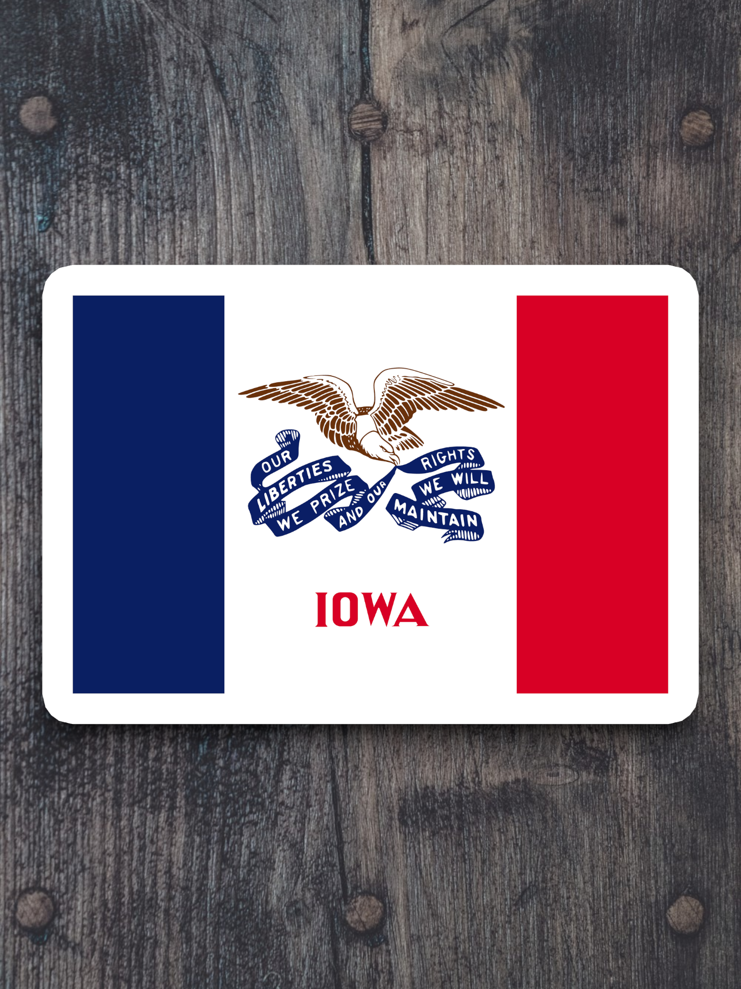 Iowa Flag - State Flag Sticker