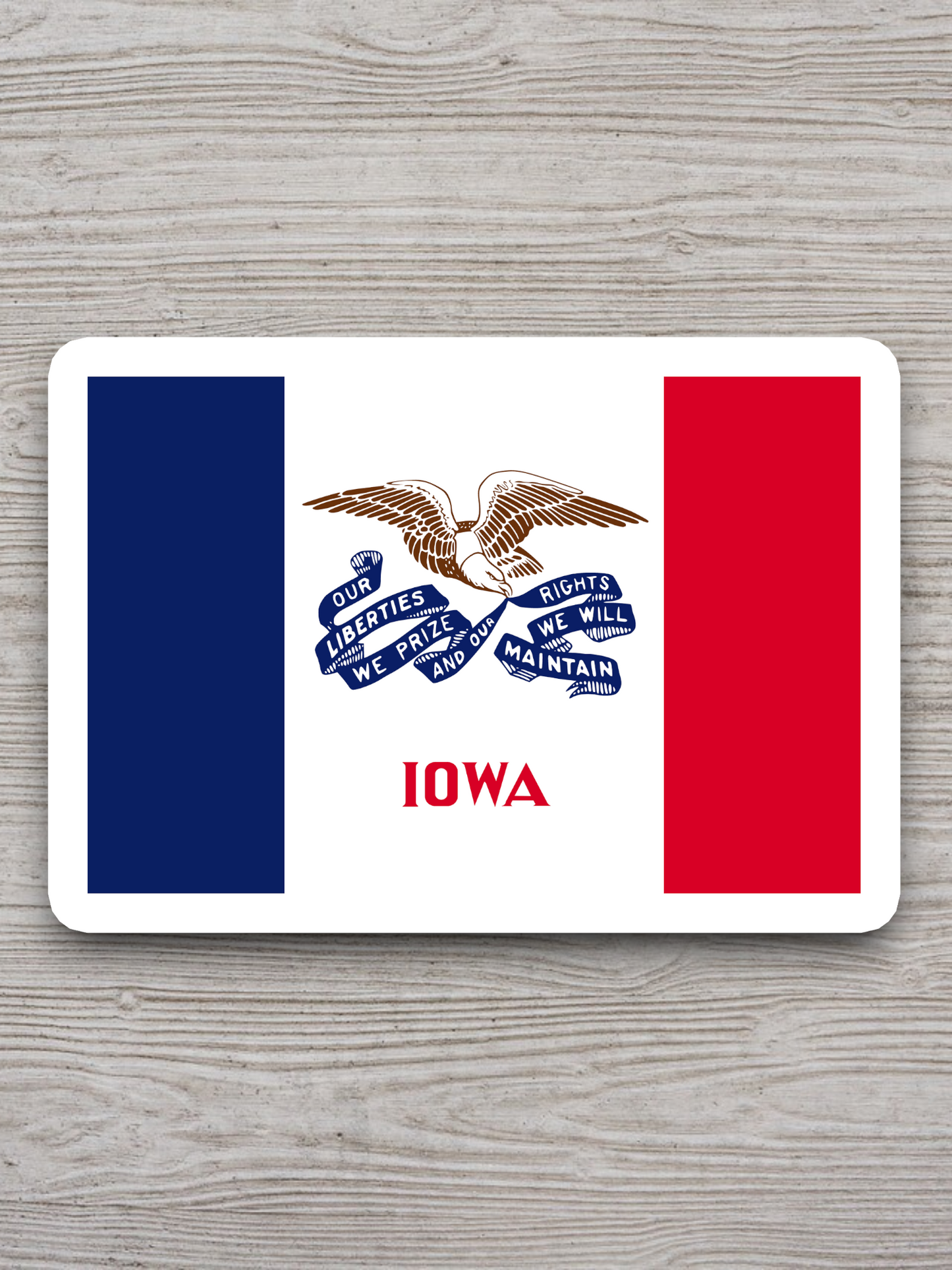 Iowa Flag - State Flag Sticker