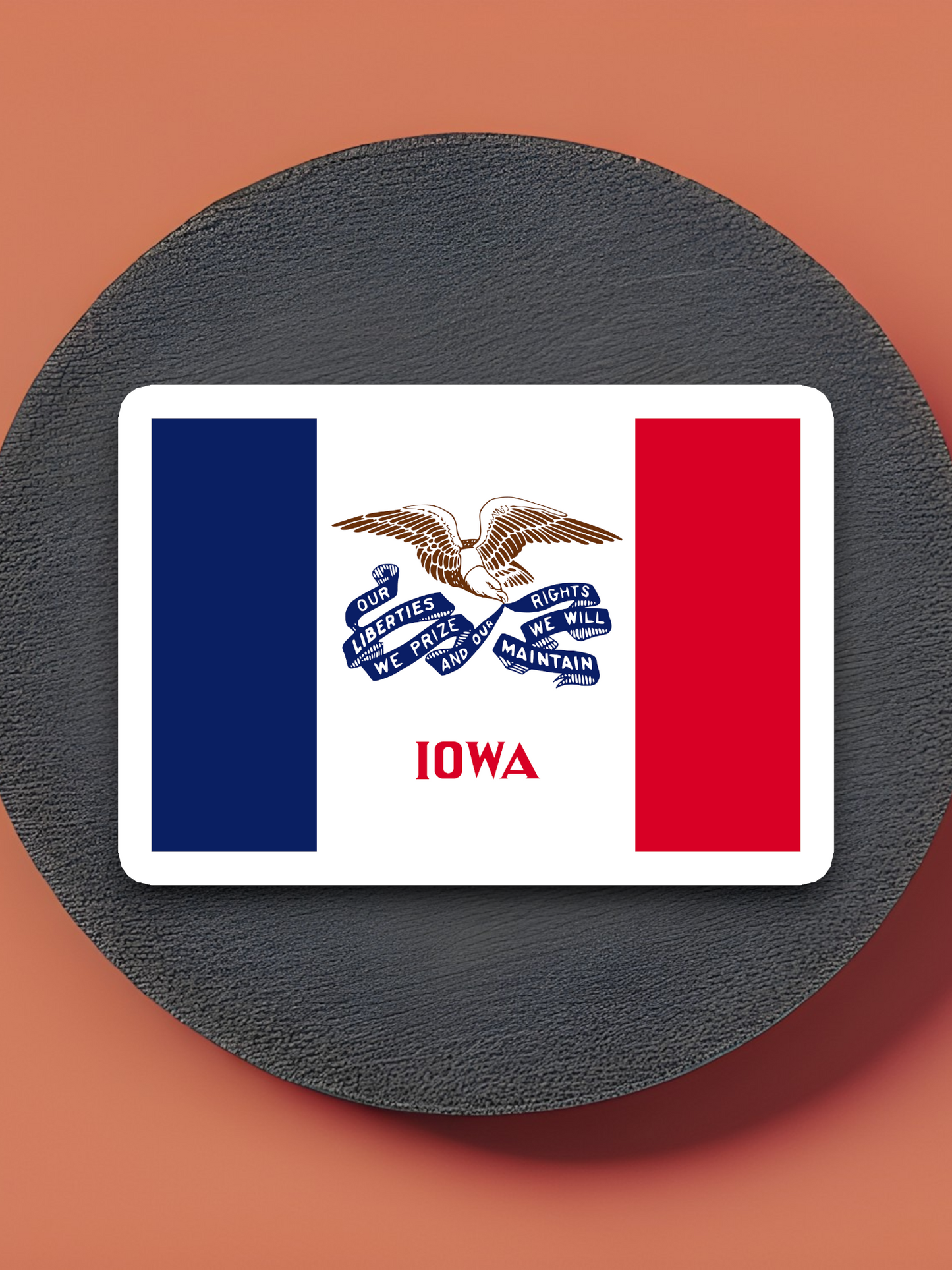 Iowa Flag - State Flag Sticker