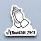 Jeremiah 29 Faith Sticker