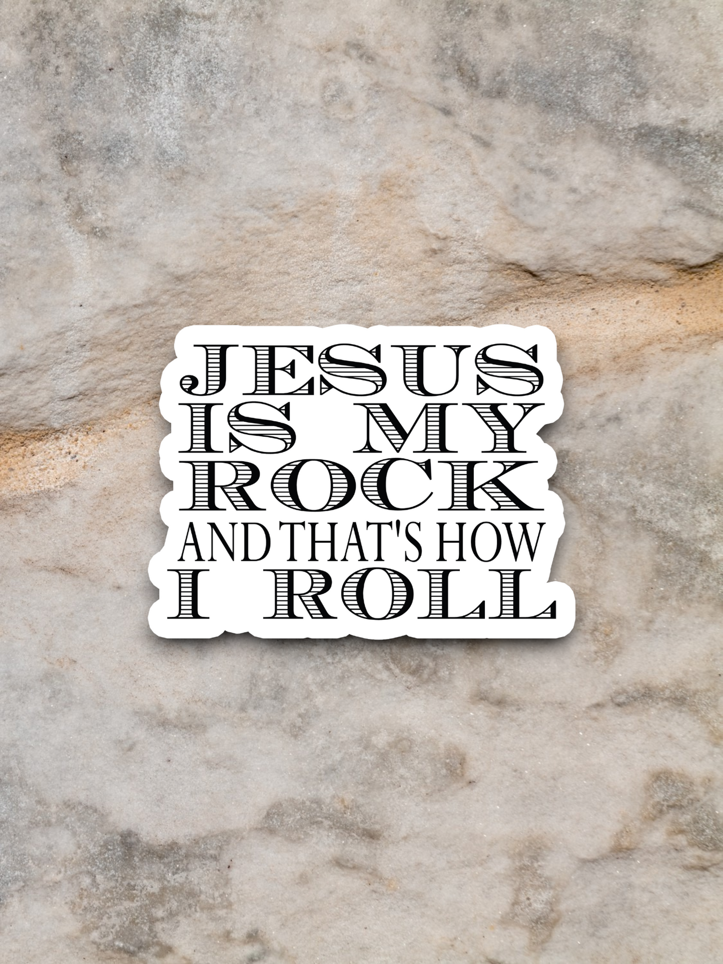 Jesus is My Rock 02 - Faith Sticker