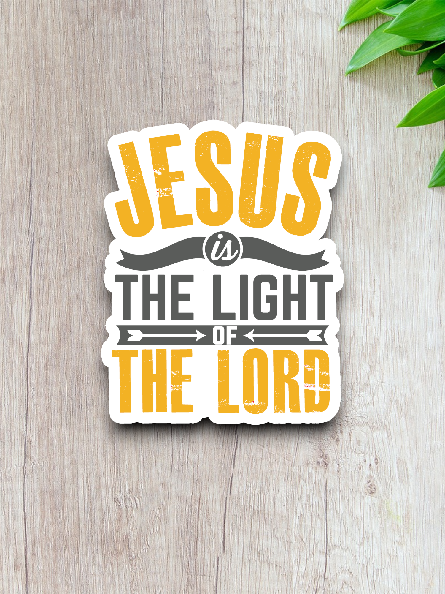 Jesus is the Light of the Lord Sticker